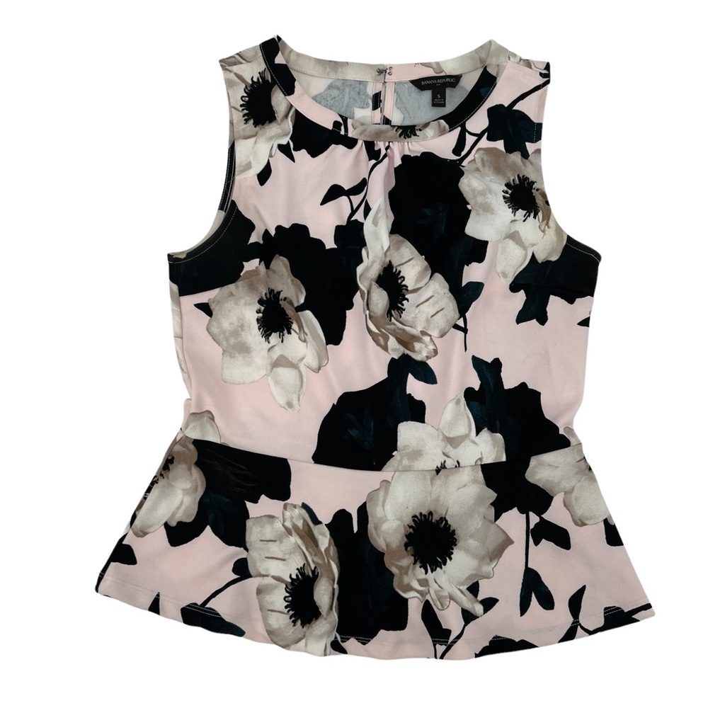 Banana Republic Sleeveless Floral Blouse Size Small Women’s